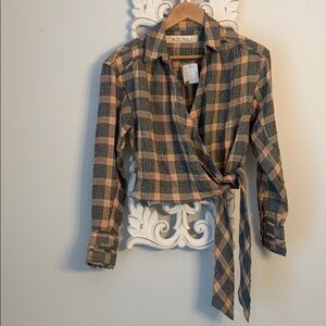 We The Free Long  Sleeve Wrap Top